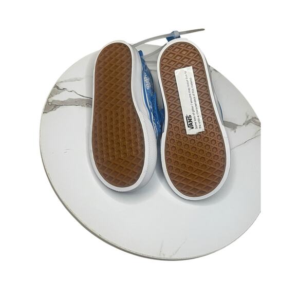 Vans Blue Snowflake Slip Ons 6.5 Toddler - Picture 4 of 4
